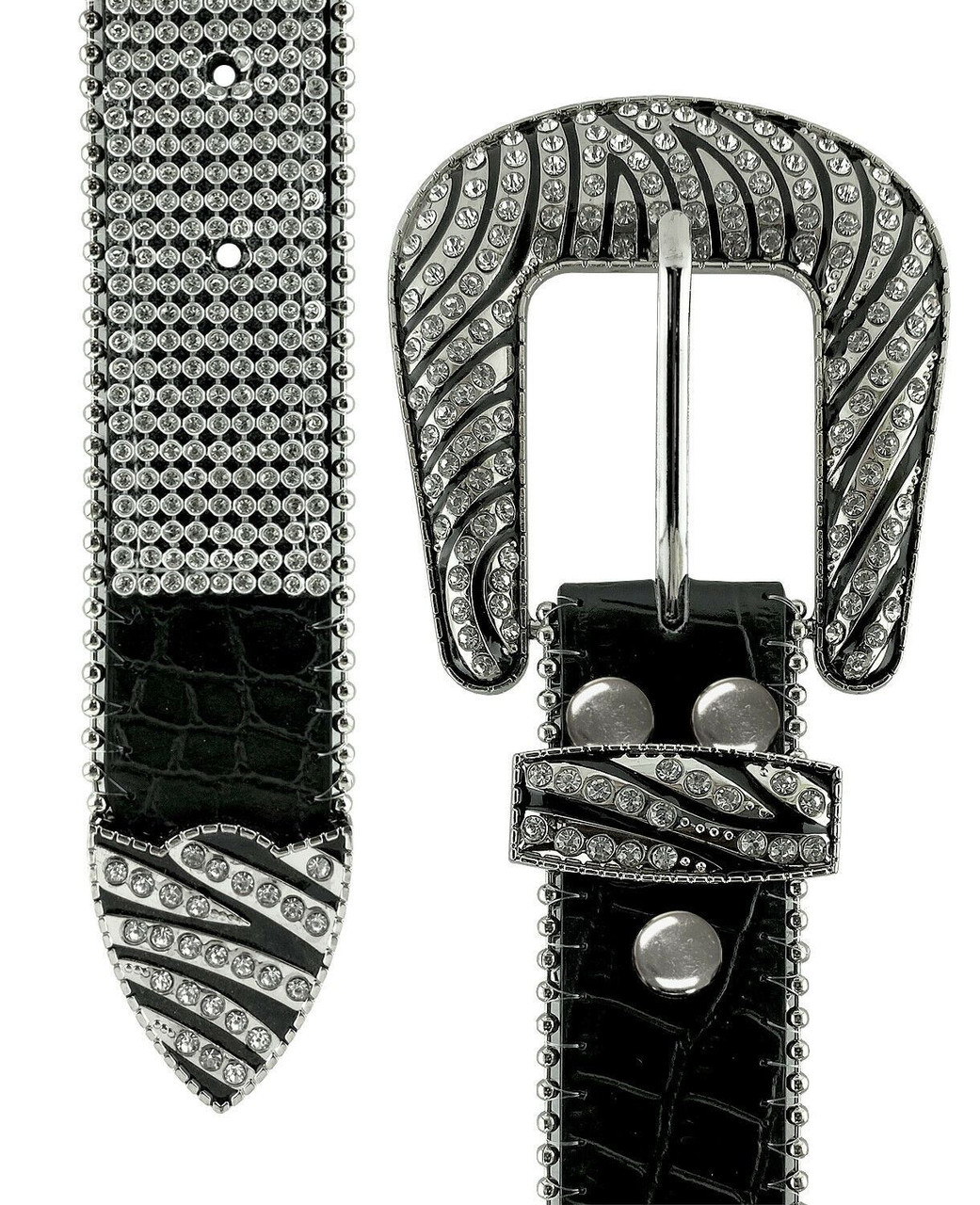 50138 Rhinestone Belt Fashion Western Bling Crystal Genuine  display picture 1