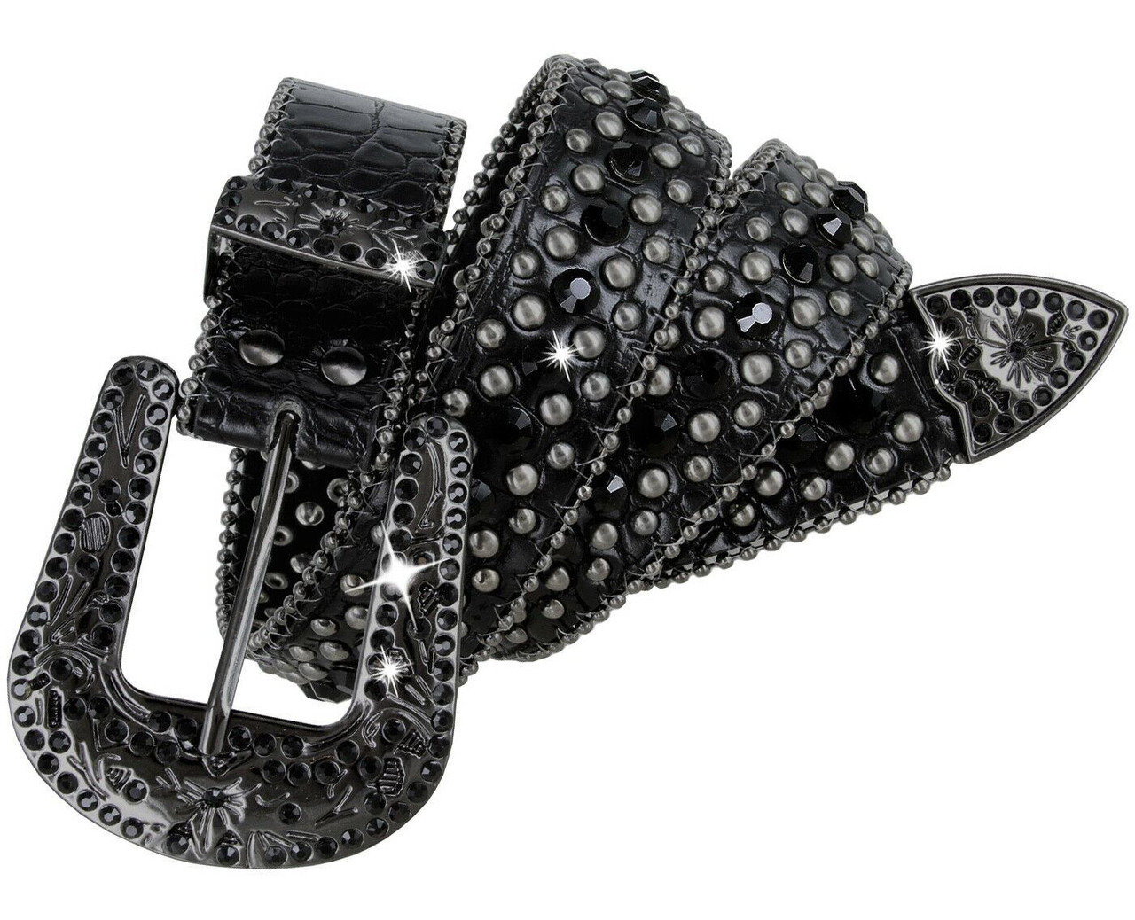 35116 Rhinestone Belt Fashion Western Bling Crystal Genuine