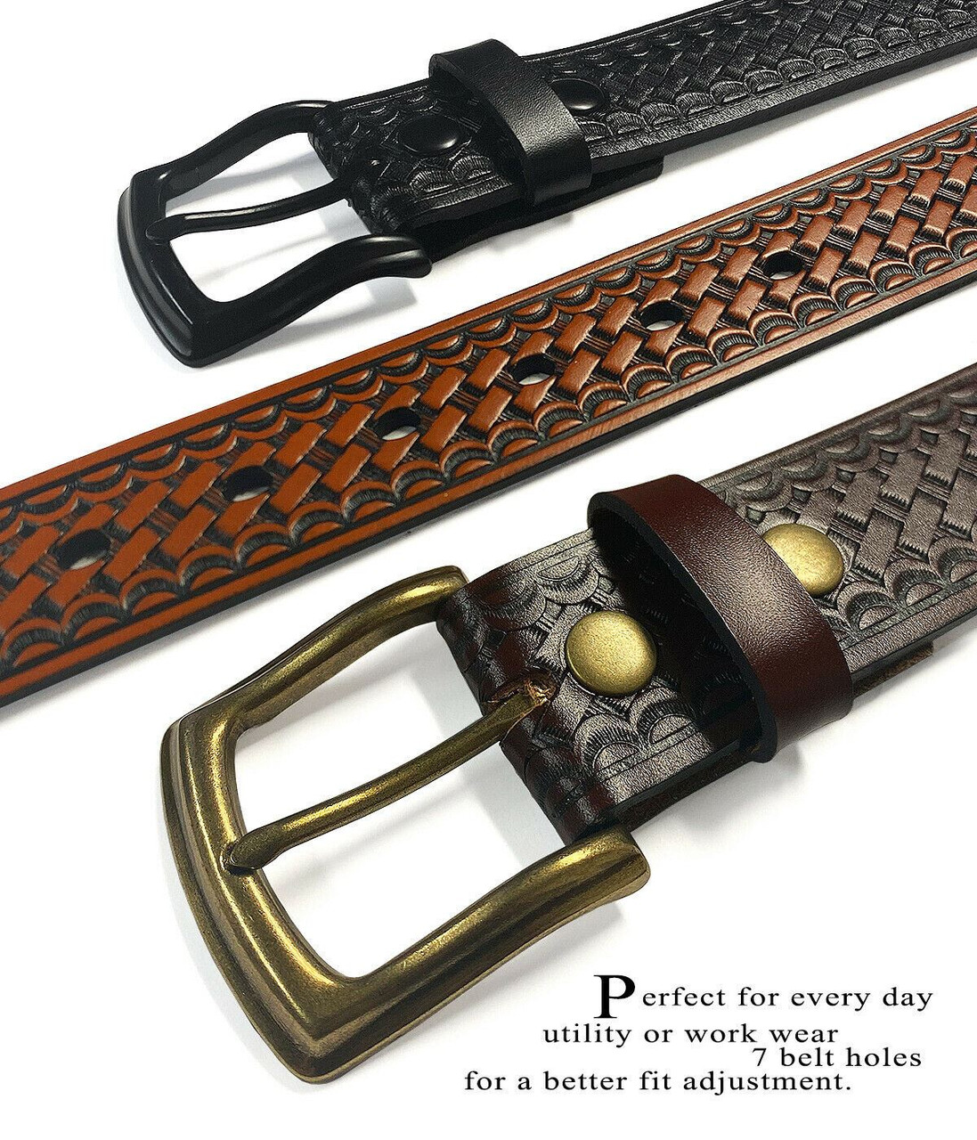 Handcrafted Cowhide Belt