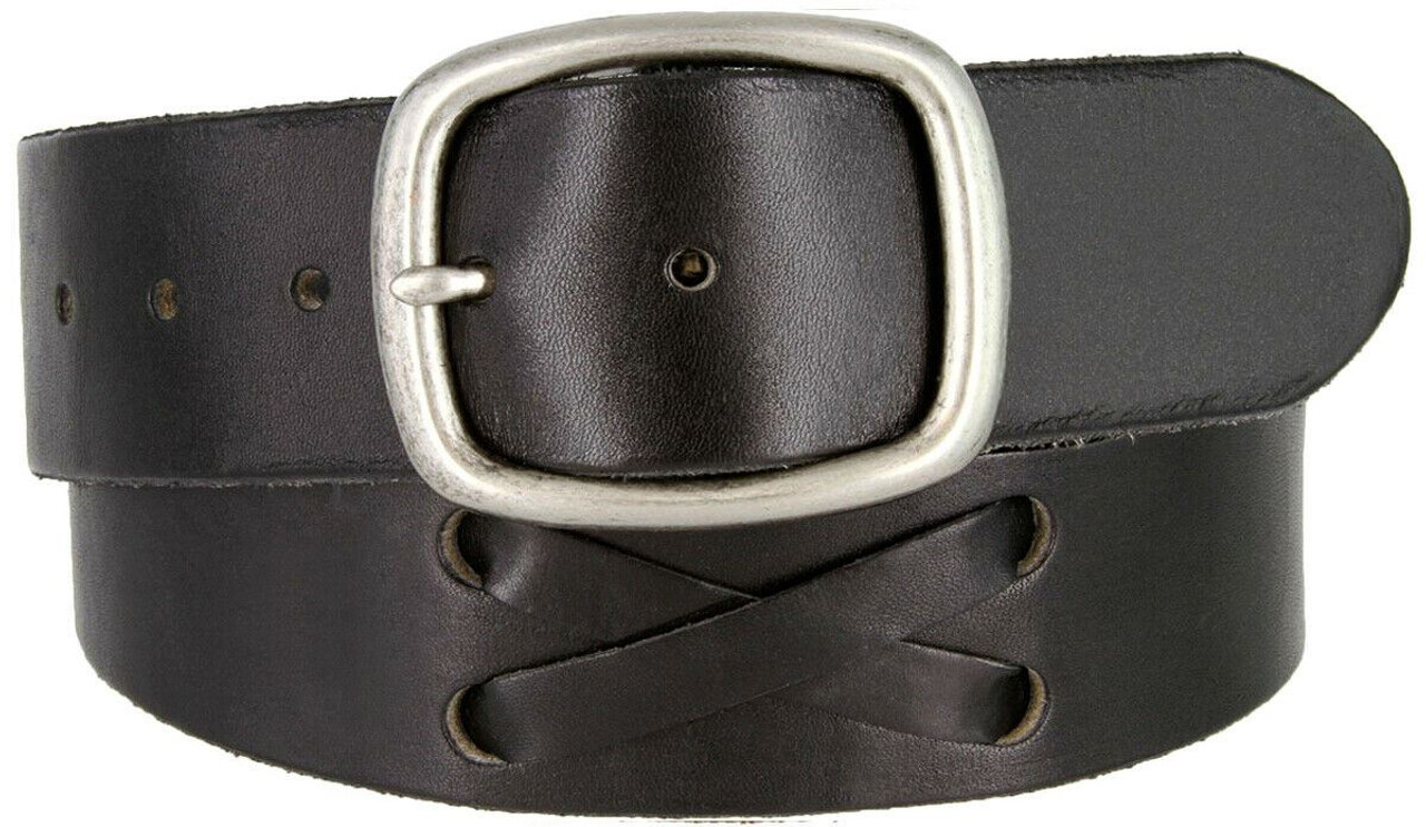 X-Laced Casual Jean Belt Genuine Full Grain Leather Belt 1-3