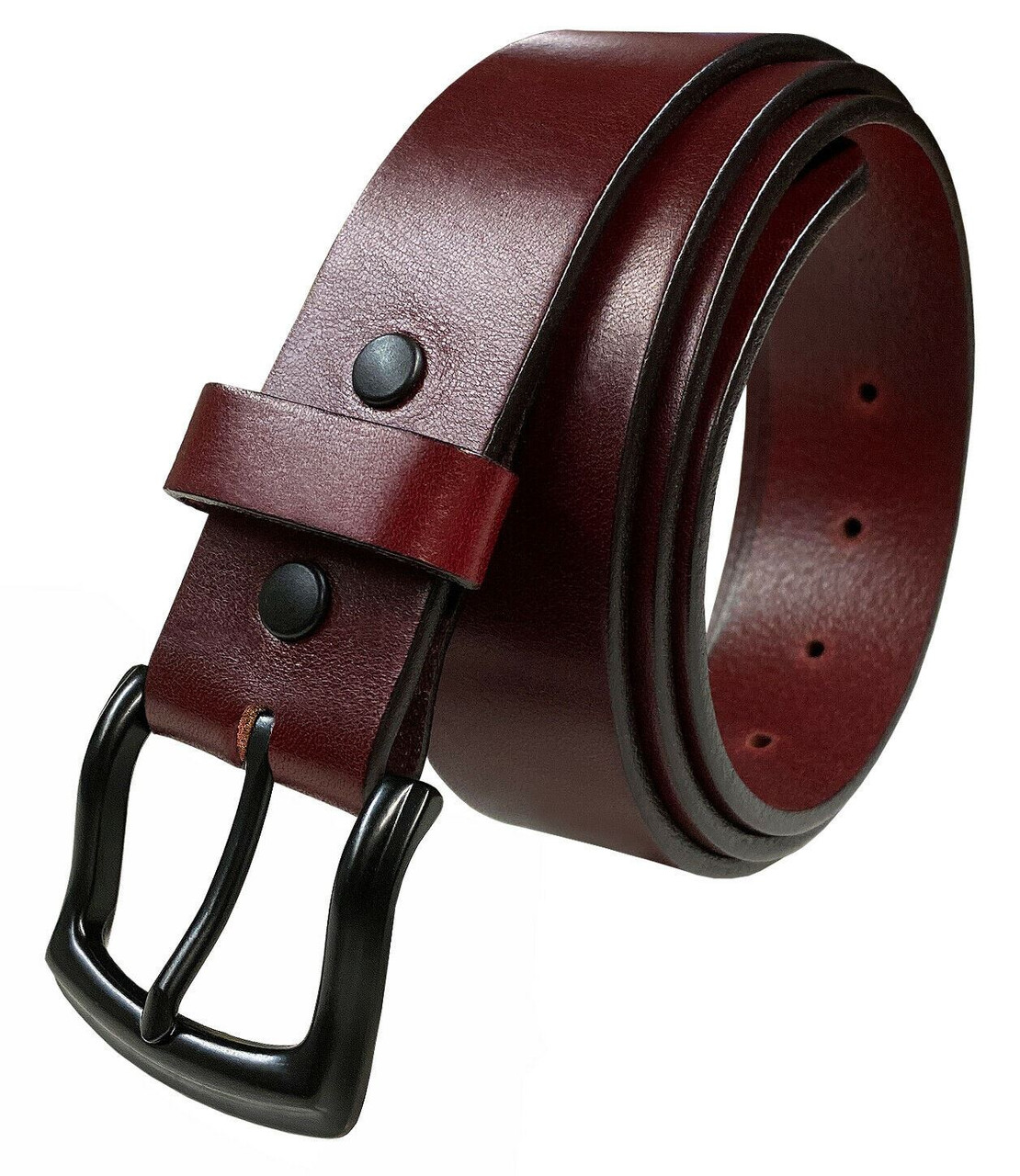 ベルト Ac Belt - Courreges - Leather - Burgundy Classic Burgundy Belt Genuine Full Grain Leather Casual Jean