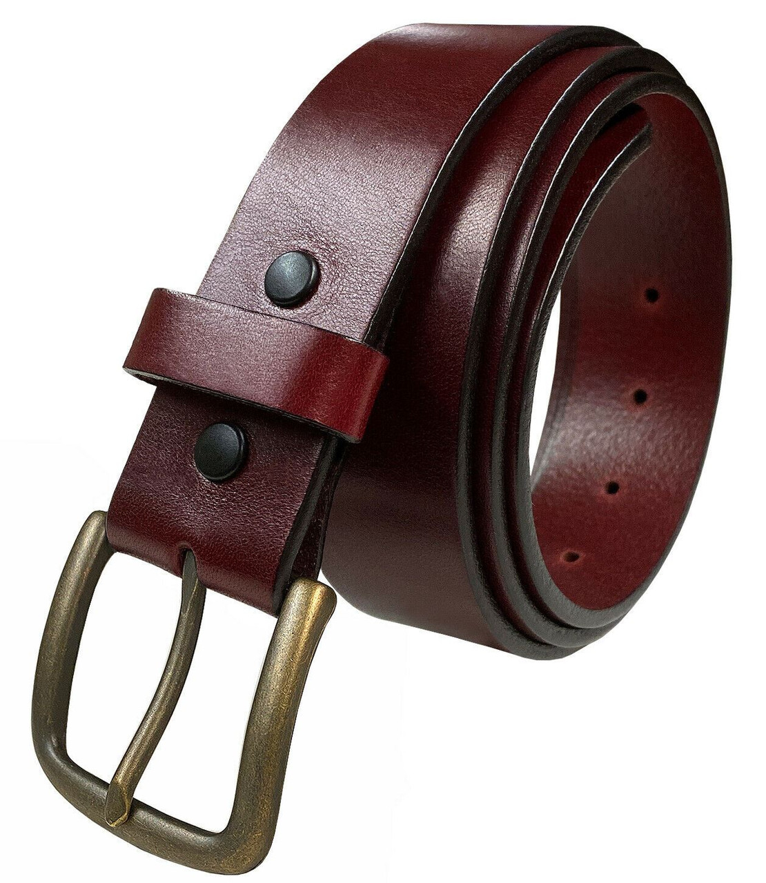 CLASSIC MERLOT Leather Belt