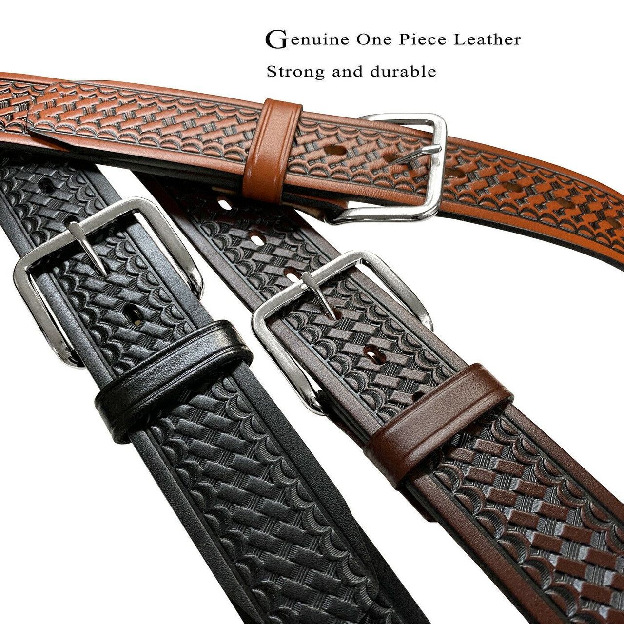 個人装備 Western leather gun belt 44-45 Cal. Western Tooled Leather Gun Belt 36