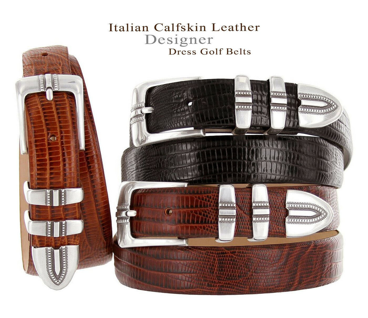 italian calfskin leather belt