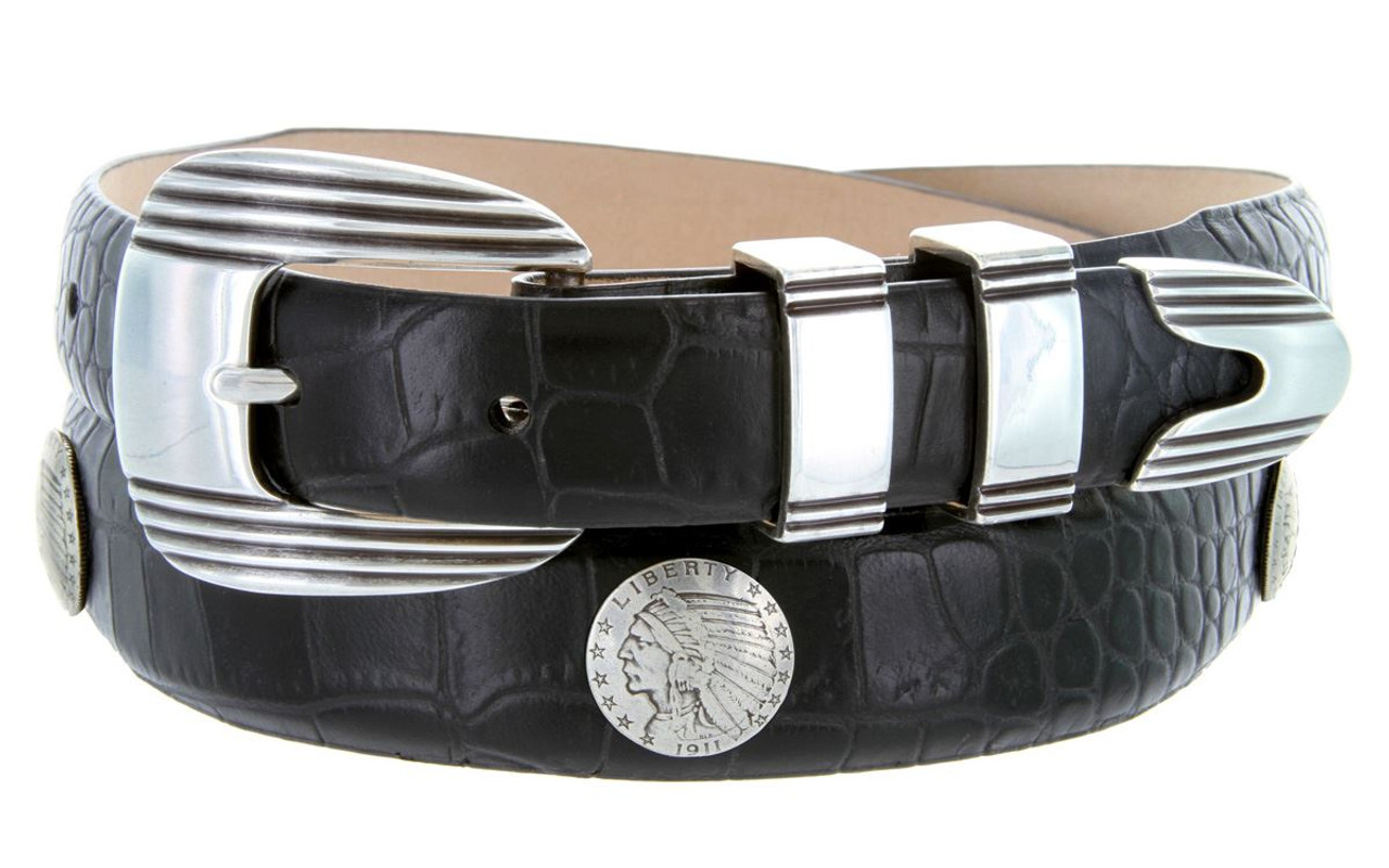 Women's Designer Leather Belts | Intent | Remo Tulliani Accessories Black / M