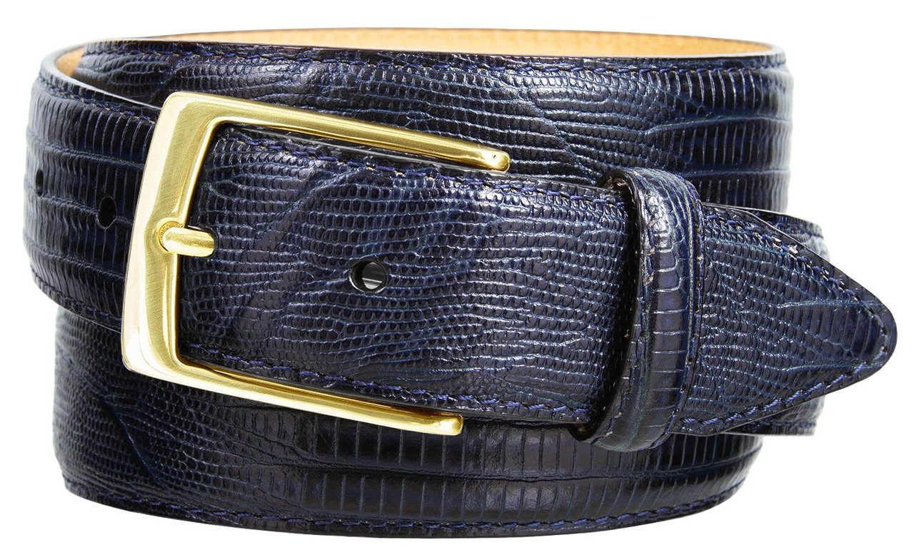 Joseph Gold Men's Dress Belt Solid Brass Buckle Italian Calfskin