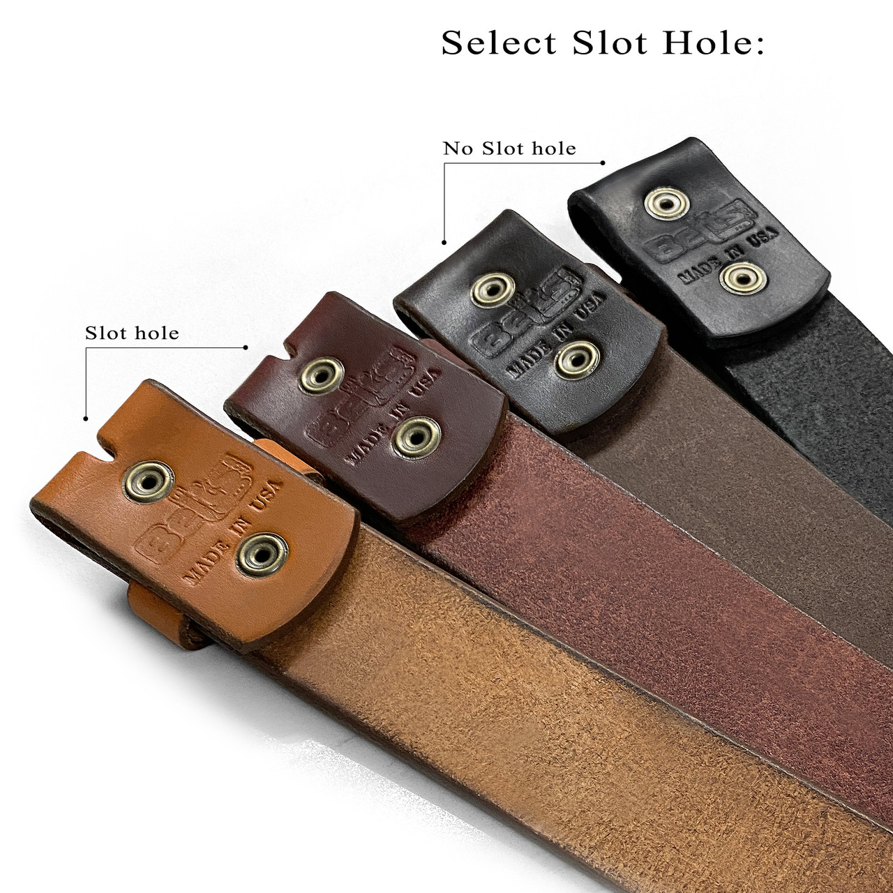 Button Snap Strap - Dark Brown Leather Strap