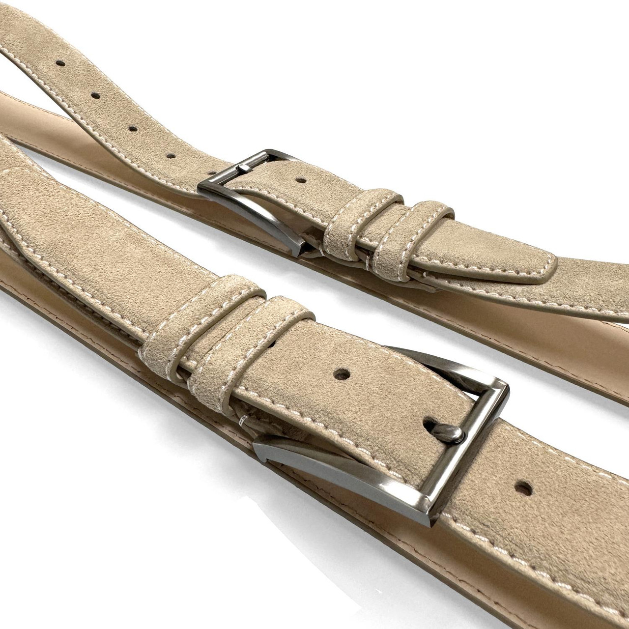 19000 Men's Suede Belt Genuine Leather Casual Dress Belt 1-3/8"(35mm) Wide (Burgundy, 40)