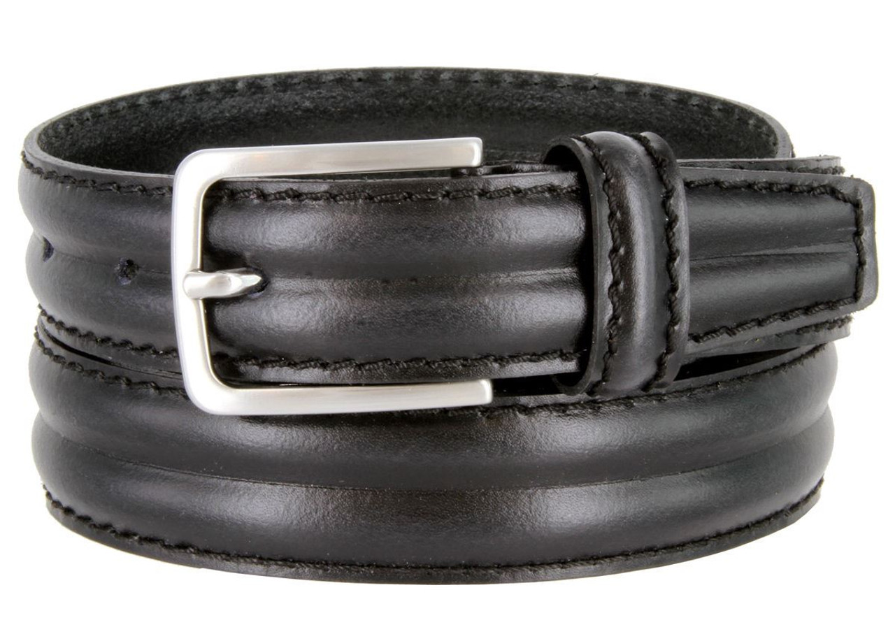 HJ-10 Belts for Men Oil-Tanned Genuine Leather Italian Dress Belt