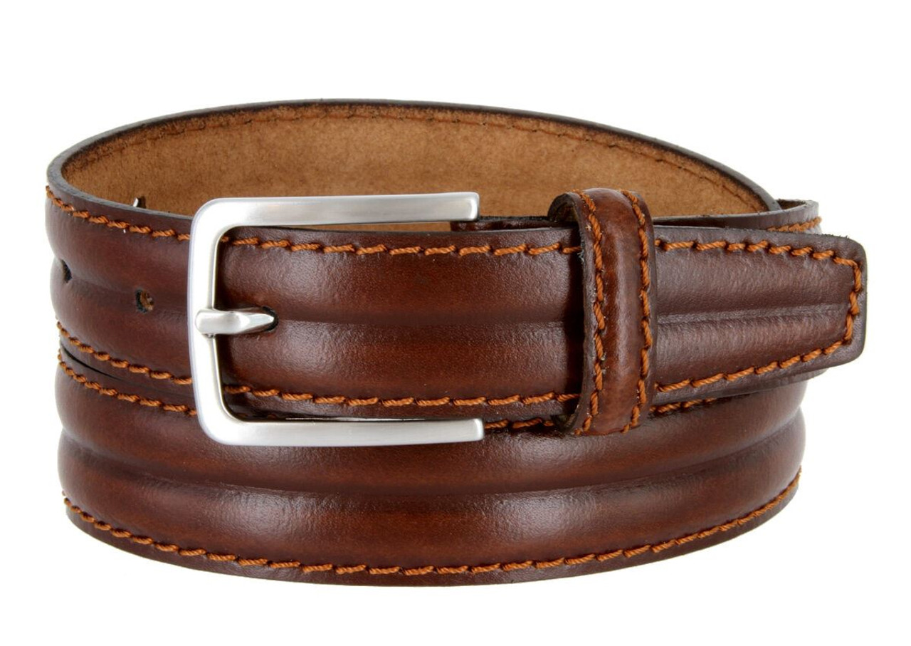 ITALIAN FULL GRAIN LEATHER CLASSIC BELT BROWN