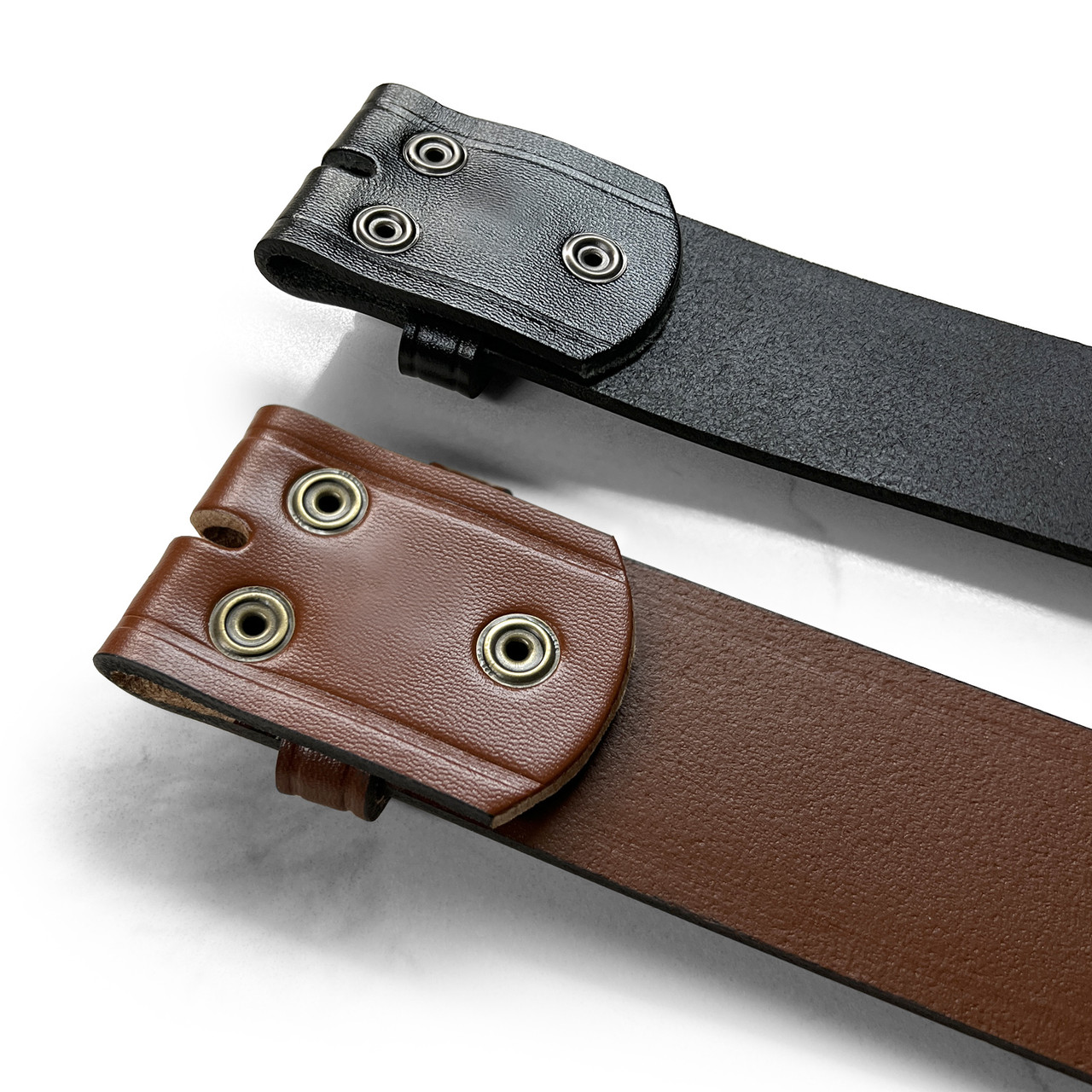 BS1050-32MM One Piece Full Genuine Leather Belt Strap - 1-1/4 (32MM) Wide  (Black, 28) at  Men's Clothing store