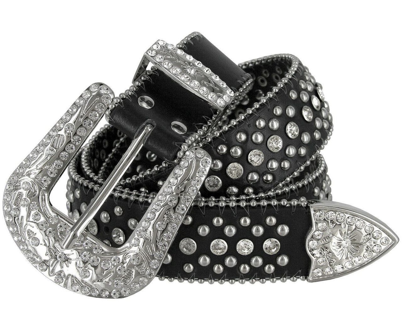 designer belts mens rhinestone