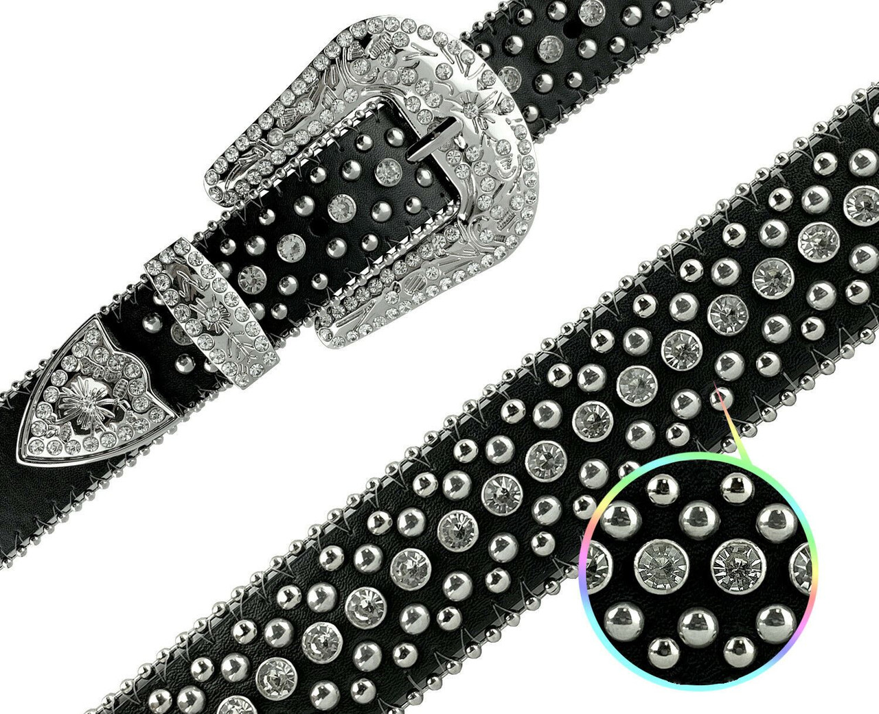wide rhinestone belt