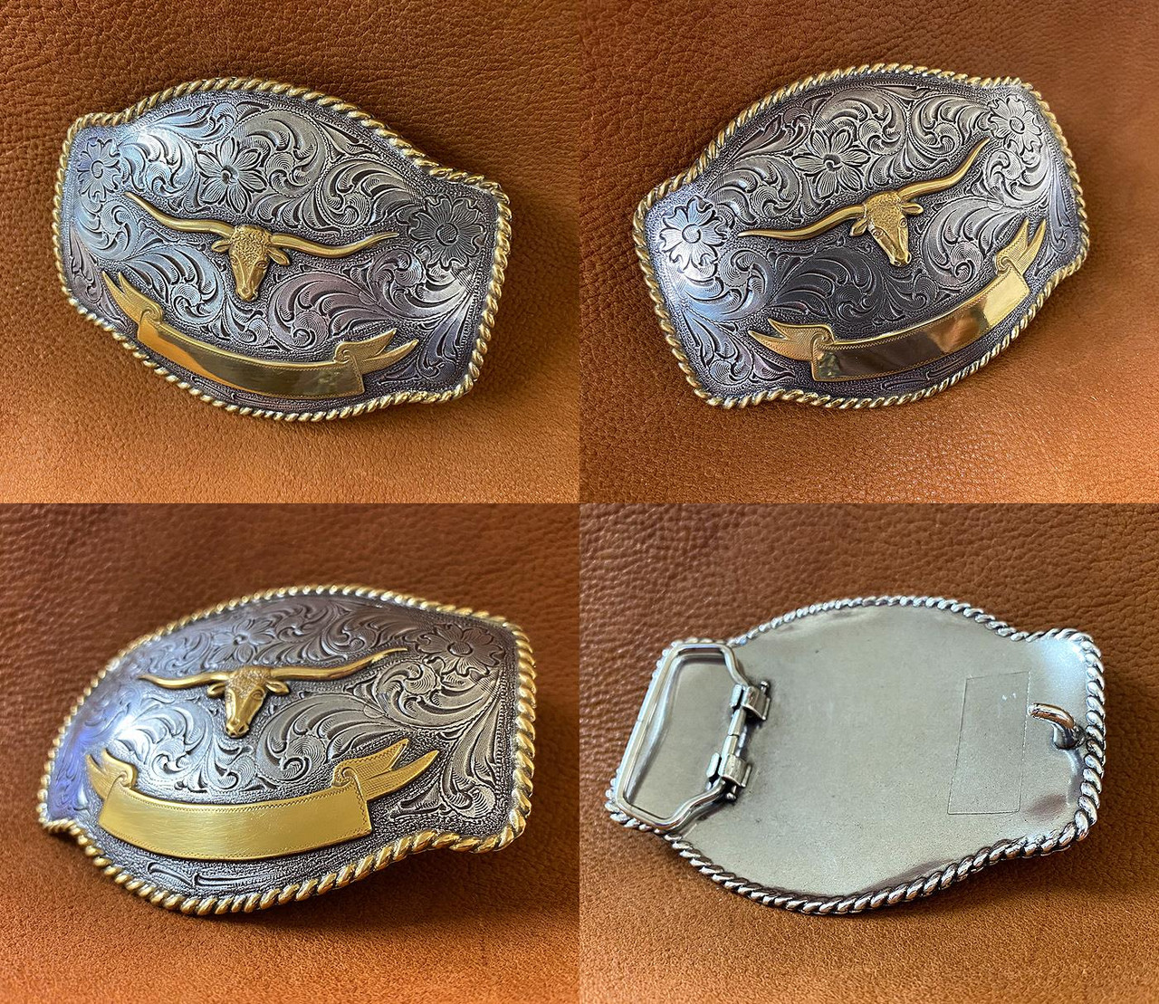 RechicGu Western Belts for Men Women, Initial Letter L Big Buckle with  Brown Leather Longhorn Bull Engraved Cowboy Belt S - Yahoo Shopping