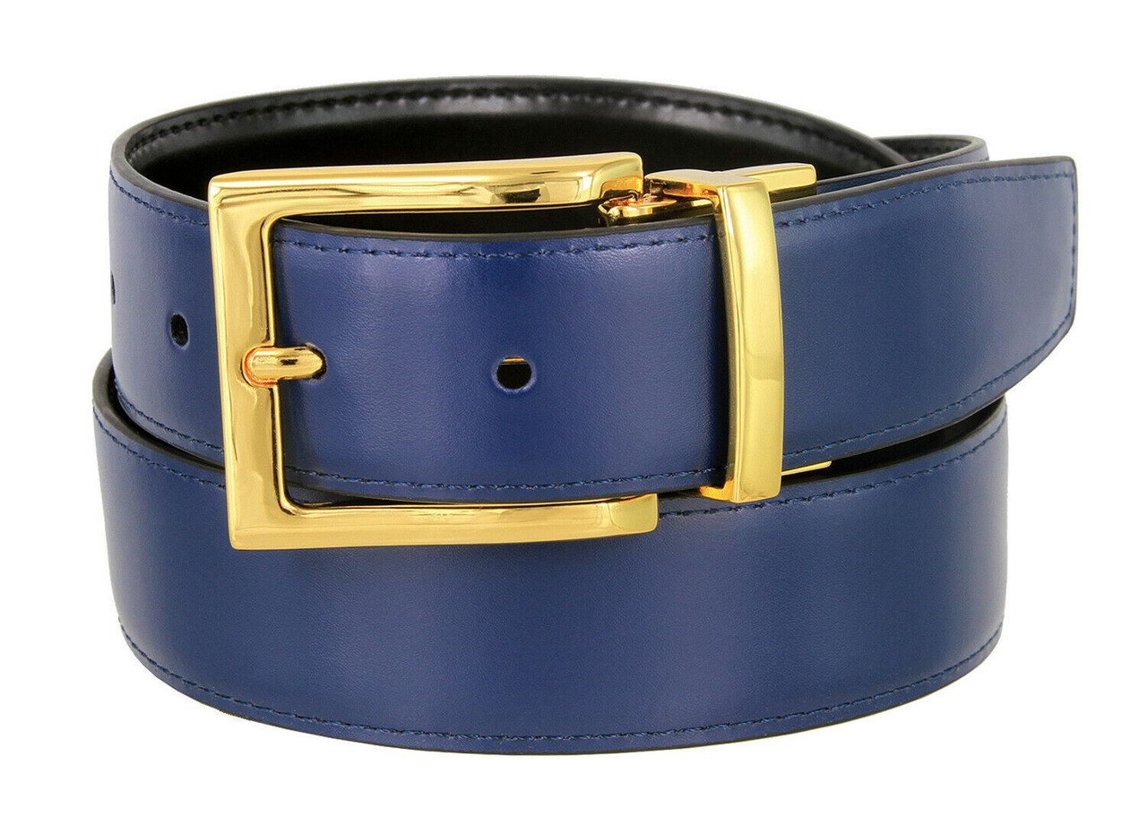 Men's Reversible 35mm Classic Rectangular Buckle Belgrave Optical Leather  Belt