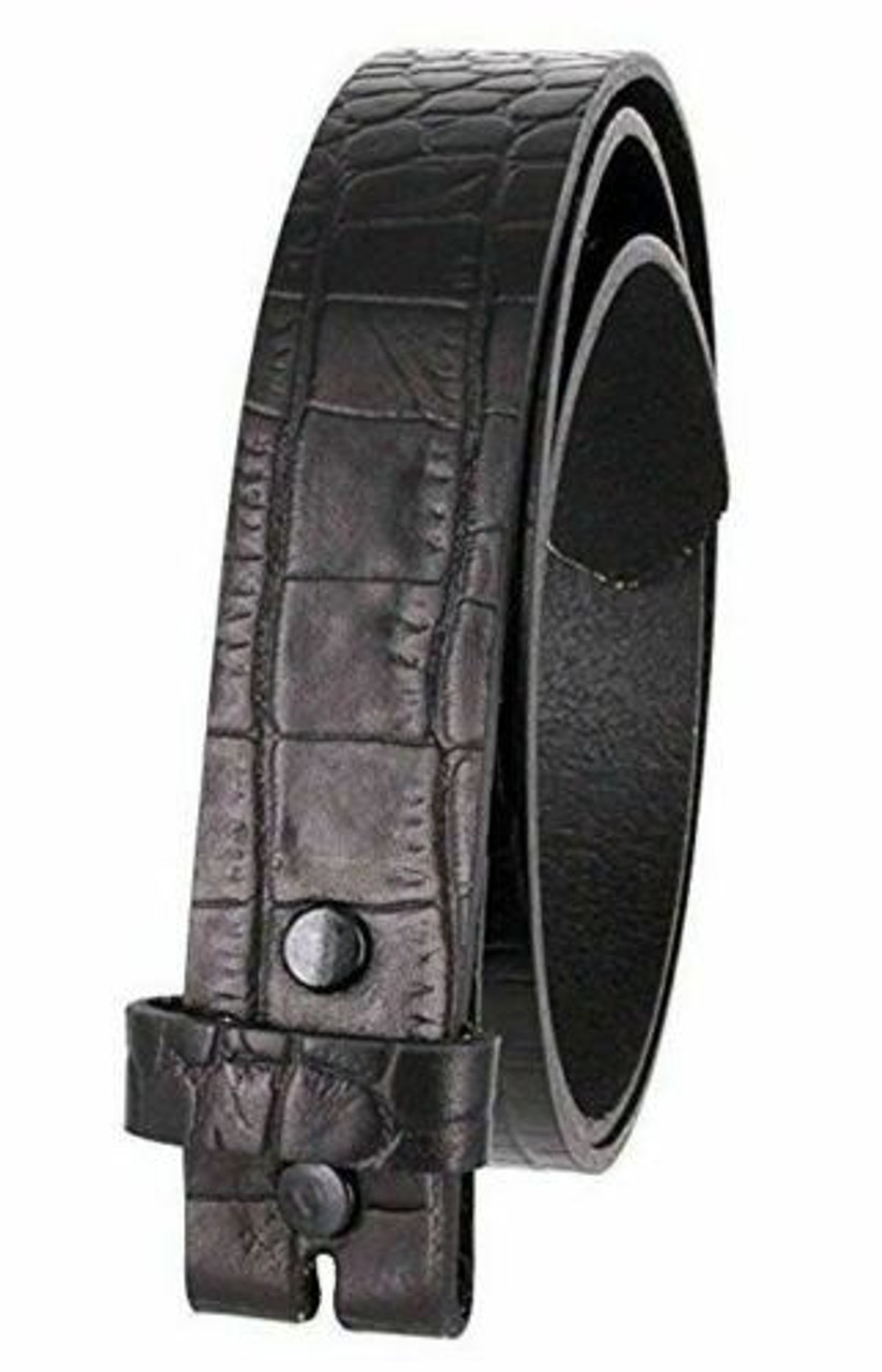 小物 Vintage crocodile embossed leather belt lucky-vintage-seattle-1990s-