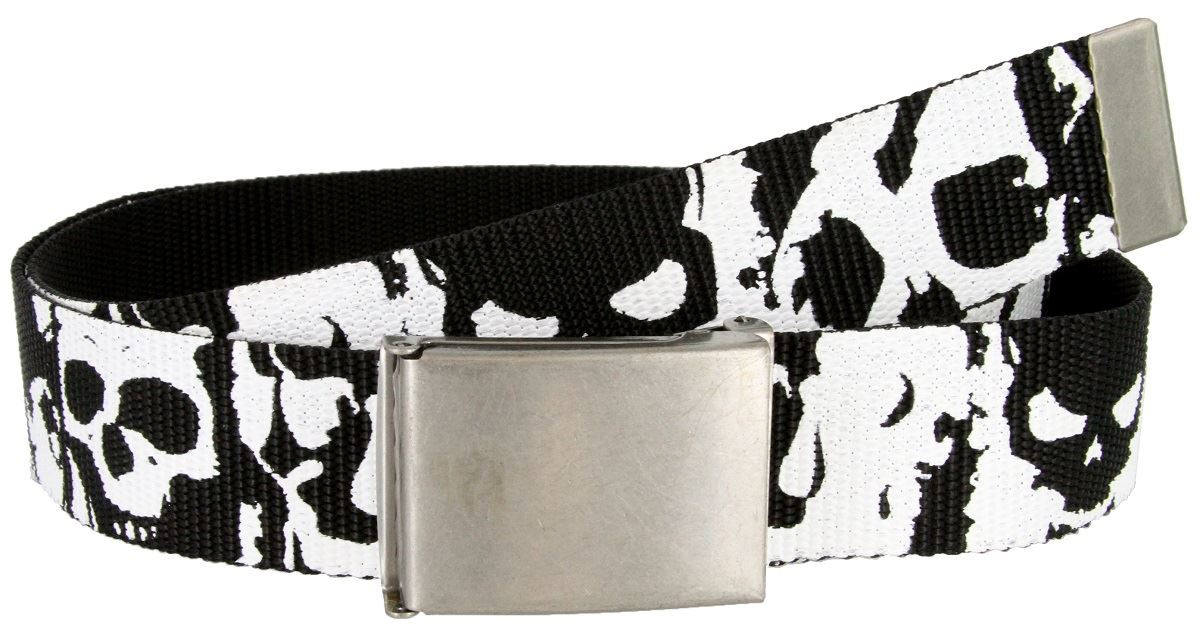 Canvas Military Web Punk Belt 1-1/2 