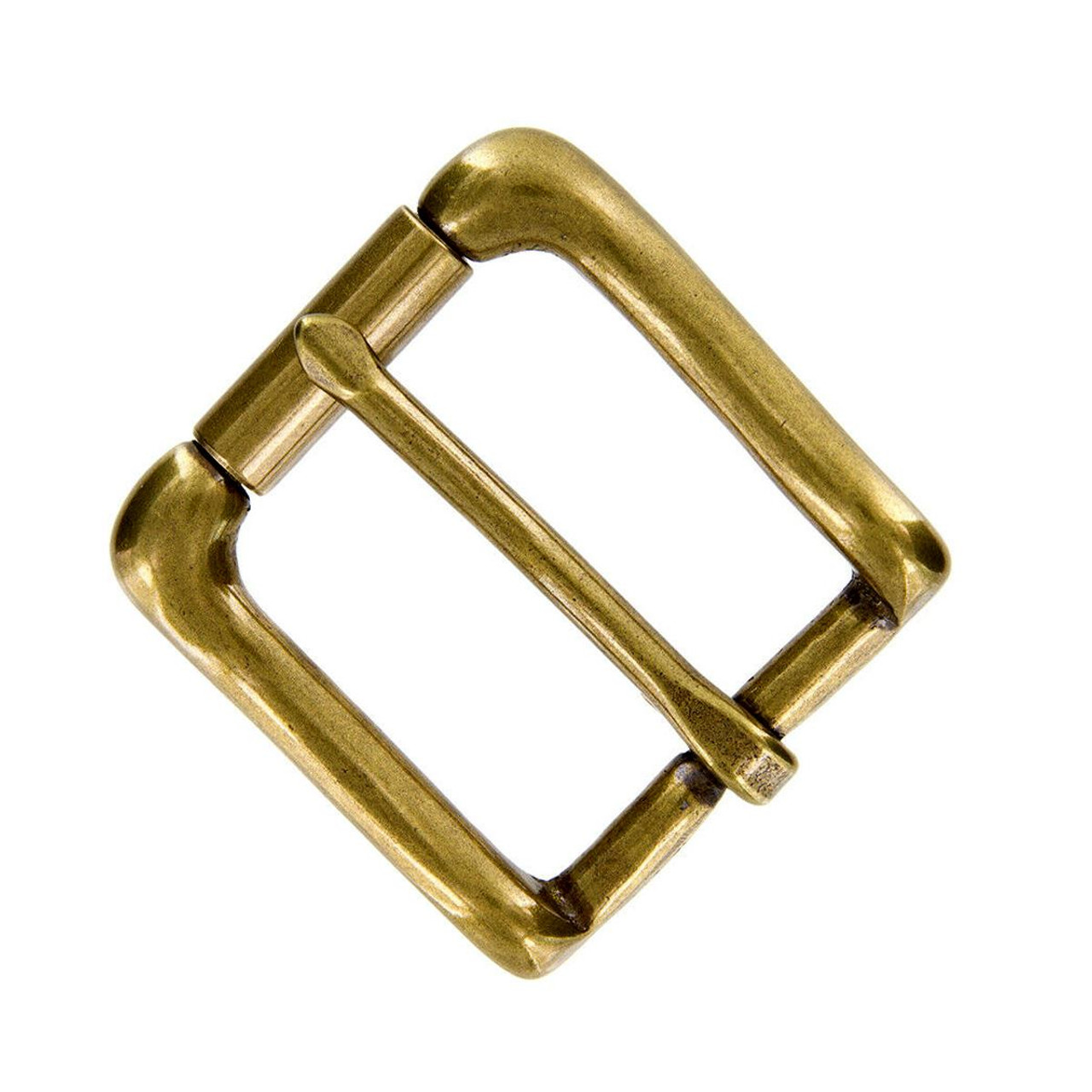 Brass Colored Roller Buckle - 1.5 - Hanks Belts
