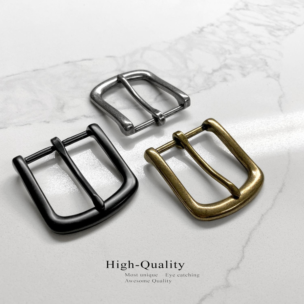 Single Prong Metal Belt Buckle Replacement buckle for belt fits  1-3/8(35mm) Belt Strap 