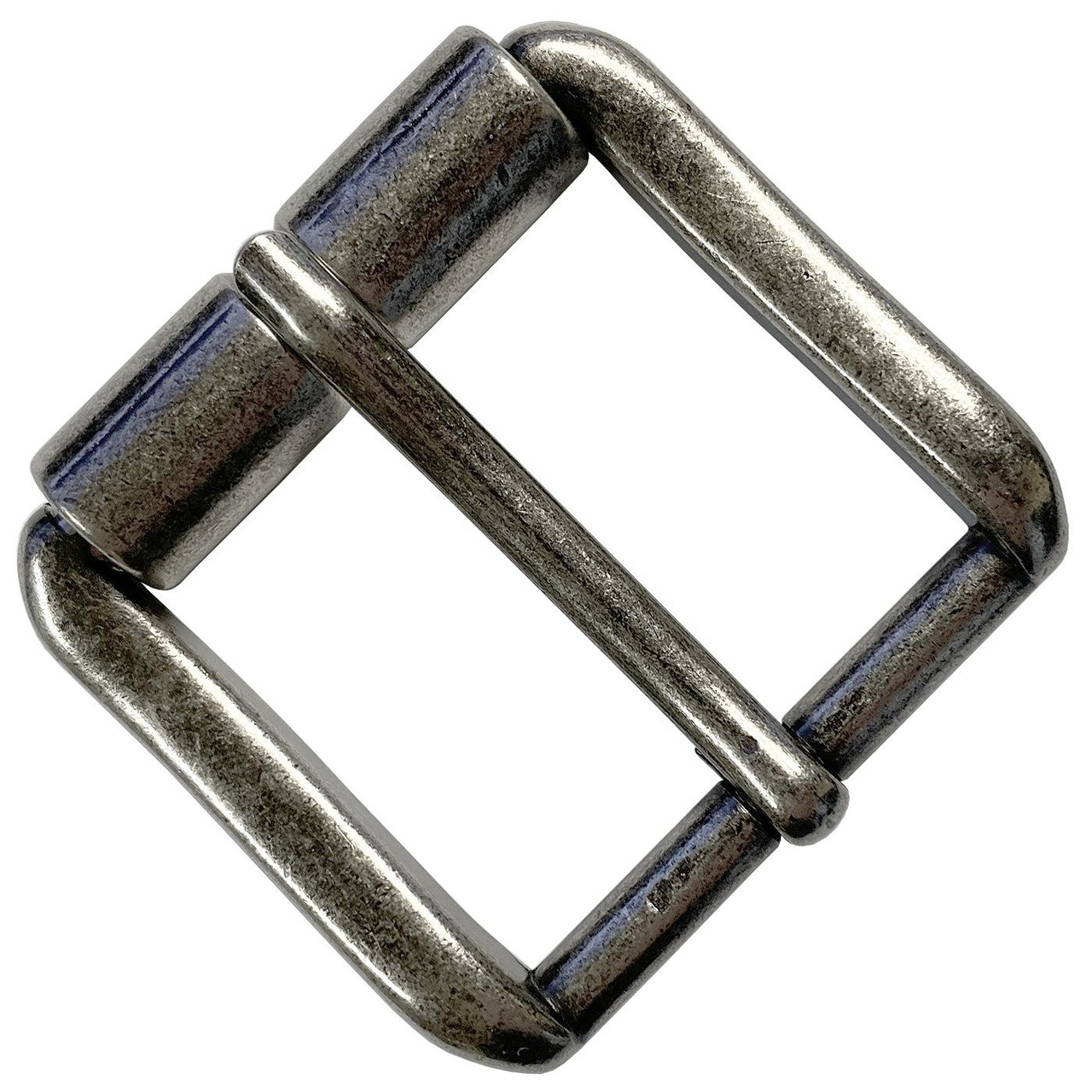 Solid Brass Roller Buckle Genuine Full Grain Leather Belt 1-1/8(30mm) wide