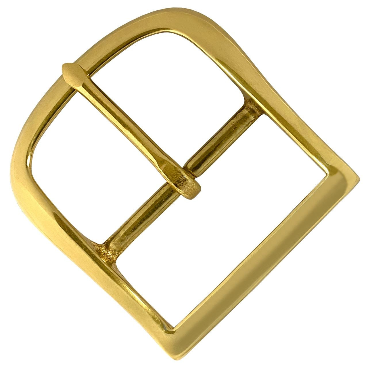 Belt Buckle - Japanese Octagonal Single Prong (Solid Brass)