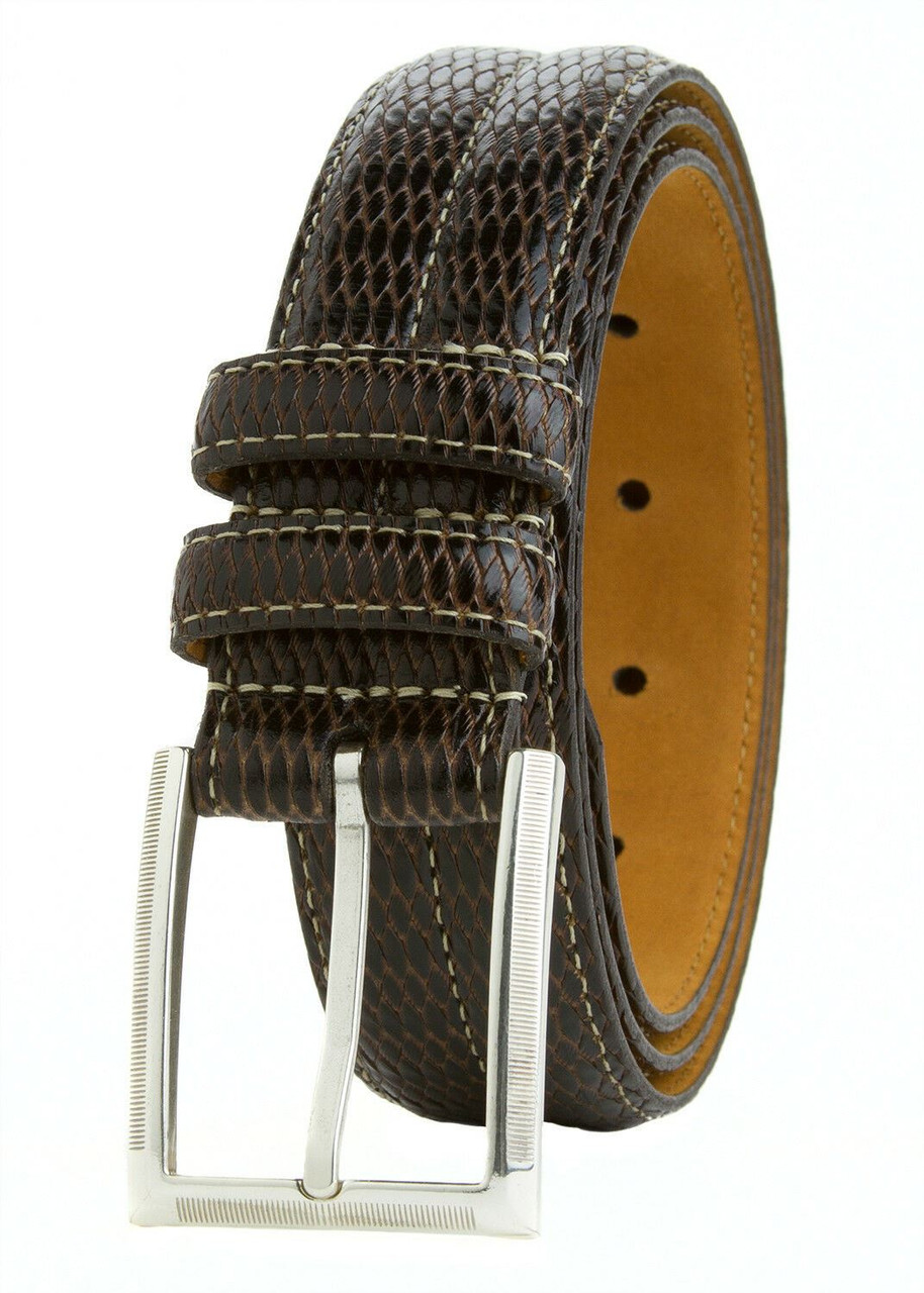 Lejon Made in USA Belt Men's Dress Genuine Italian Calfskin Leather ...
