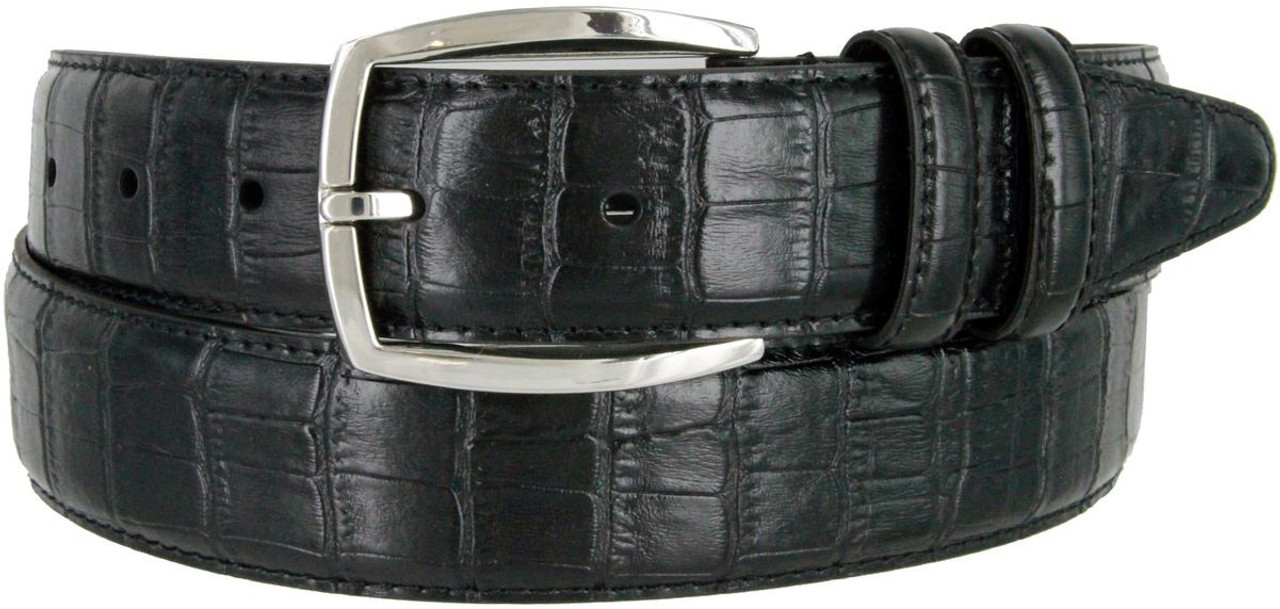 Classic Alligator Leather Belt - 35 mm