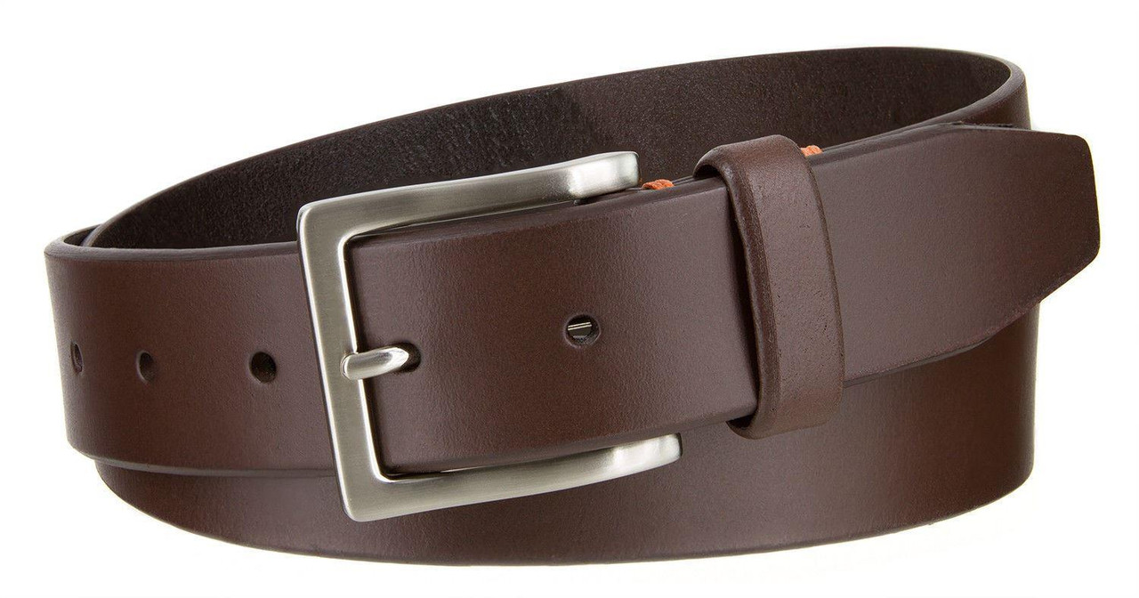Lee Belts Casual Genuine Leather Smooth Belt Nickel Brush Plated Buckle ...