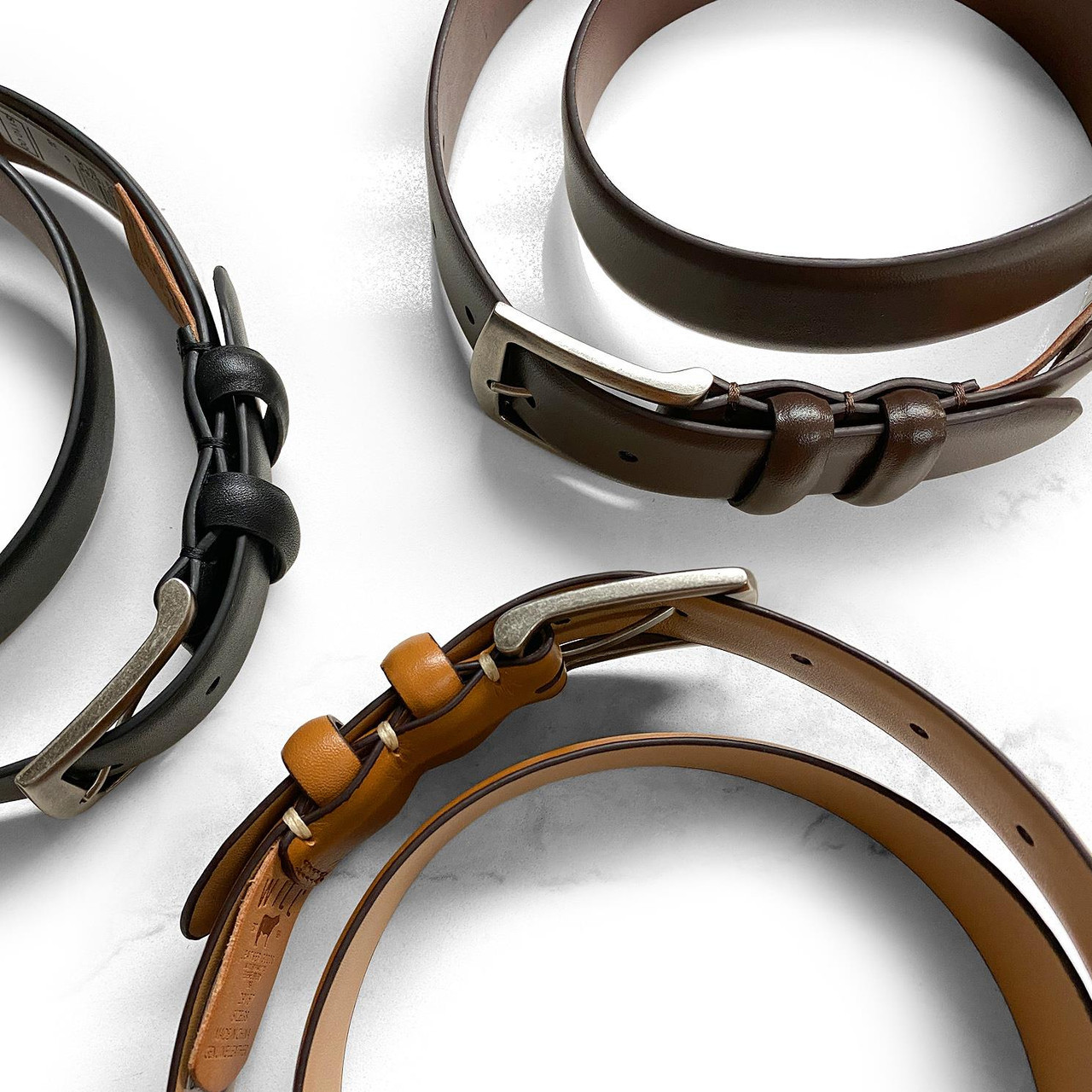 VJK Men's Leather Belt Ratchet Belt Dress with Premium