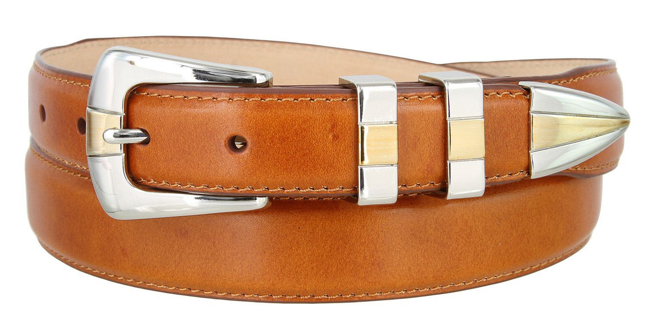 Alexander Men's Belt Italian Calfskin Genuine Leather Designer