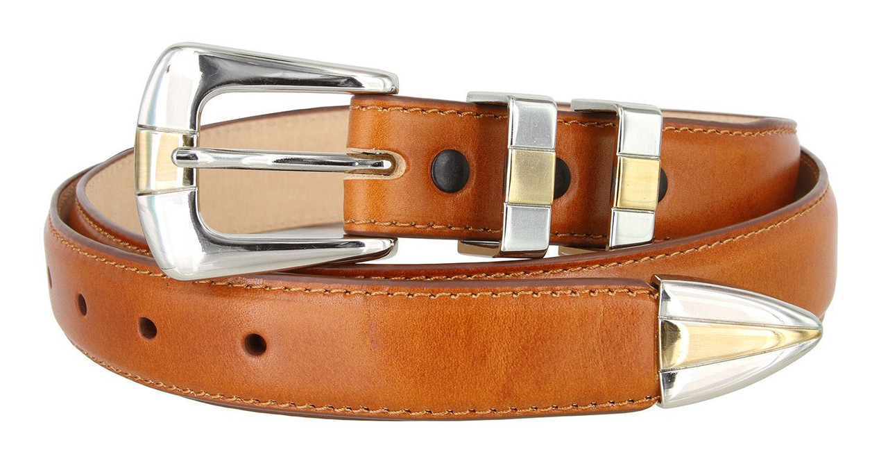 Alexander Men's Belt Italian Calfskin Genuine Leather Designer