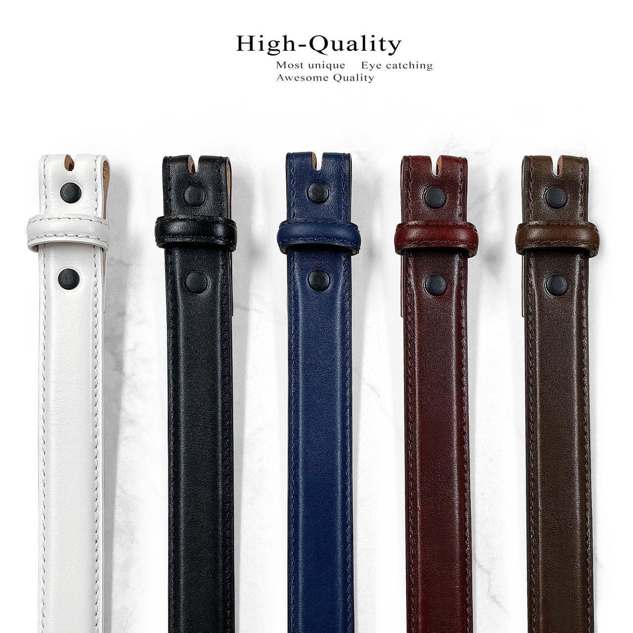 Black Leather Belt with Anchor Buckle 1 // 25mm Handmade Belt // Nautical  Style Italian Veg Tan Leather Belt // Womens Belt