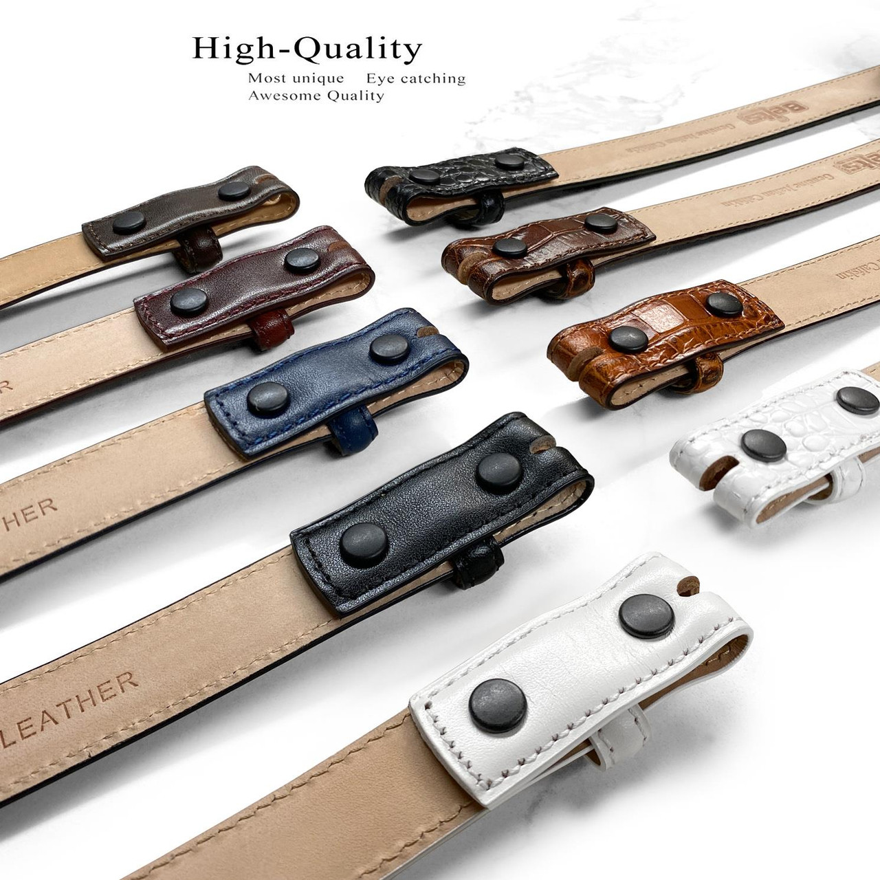 S5825 Italian Calfskin Genuine Leather Designer Golf Dress Belt 1-1/8(30mm) Wide, Multi-style options