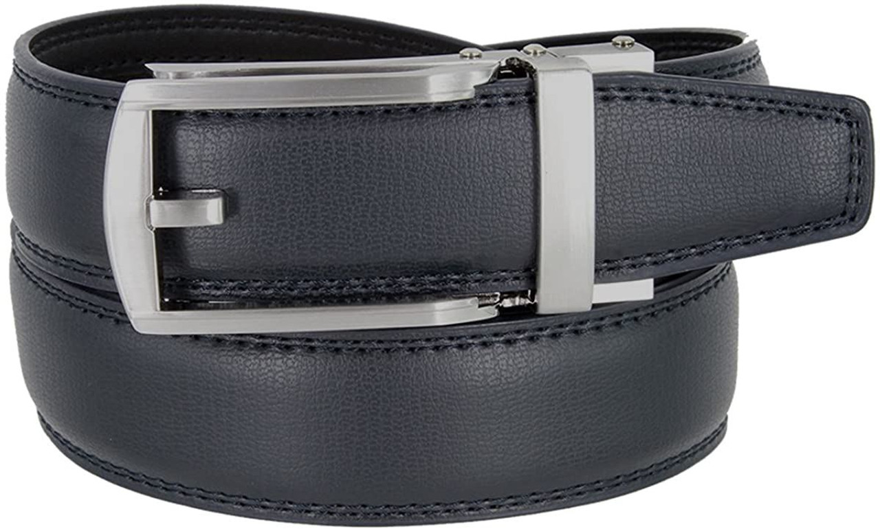 Mens Ratchet Belt Belts For Men Automatic Buckle Real Leather