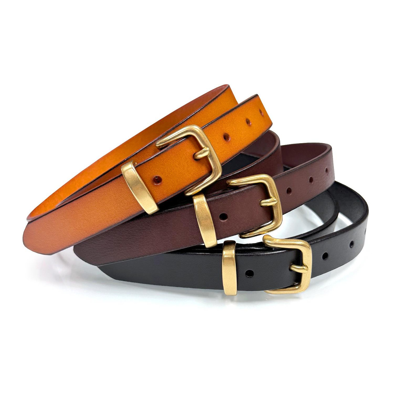 Women's Dress Belts 100% One Piece Genuine Full Grain Leather Casual Belt  1
