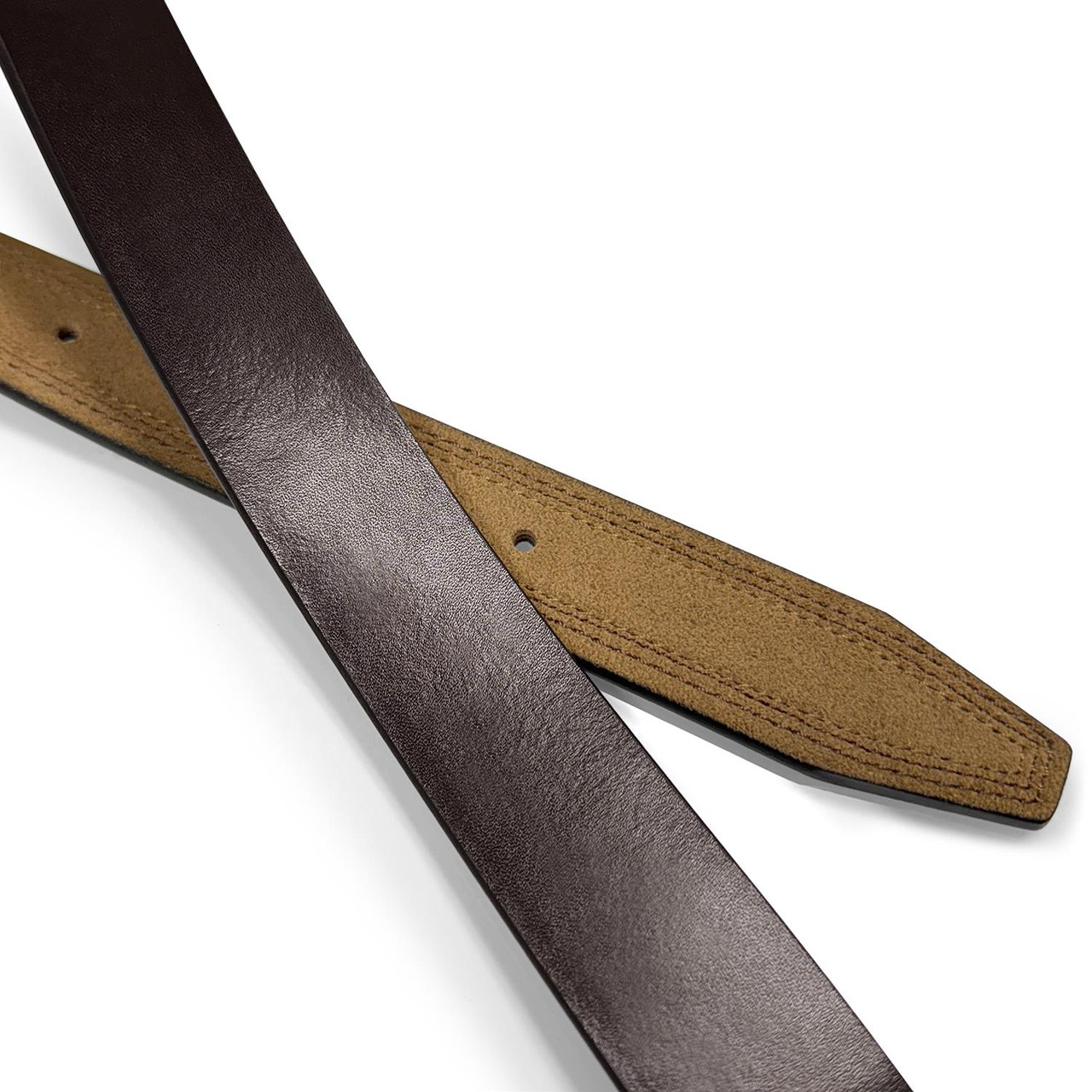 Reversible Strap Suede Taupe/Brown Full Grain Cowhide  display picture 1