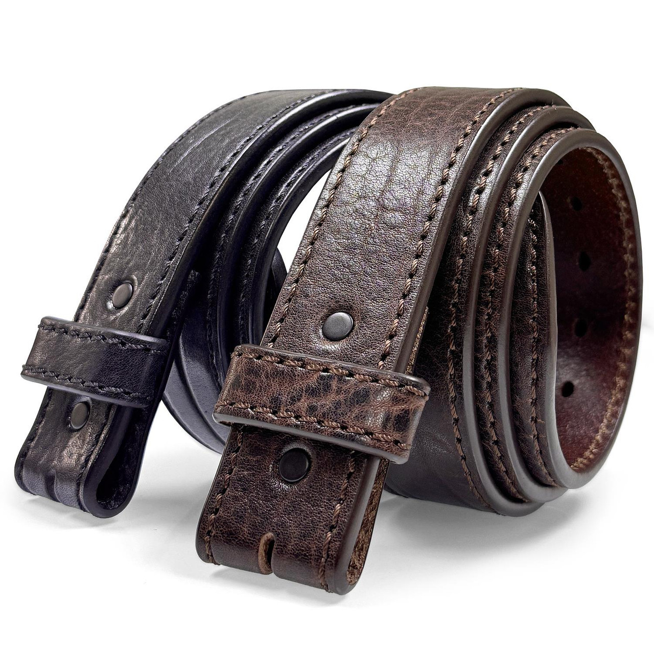 BS250S Heavy-Duty Strap Genuine Full Grain Leather Belt Strap 1-1