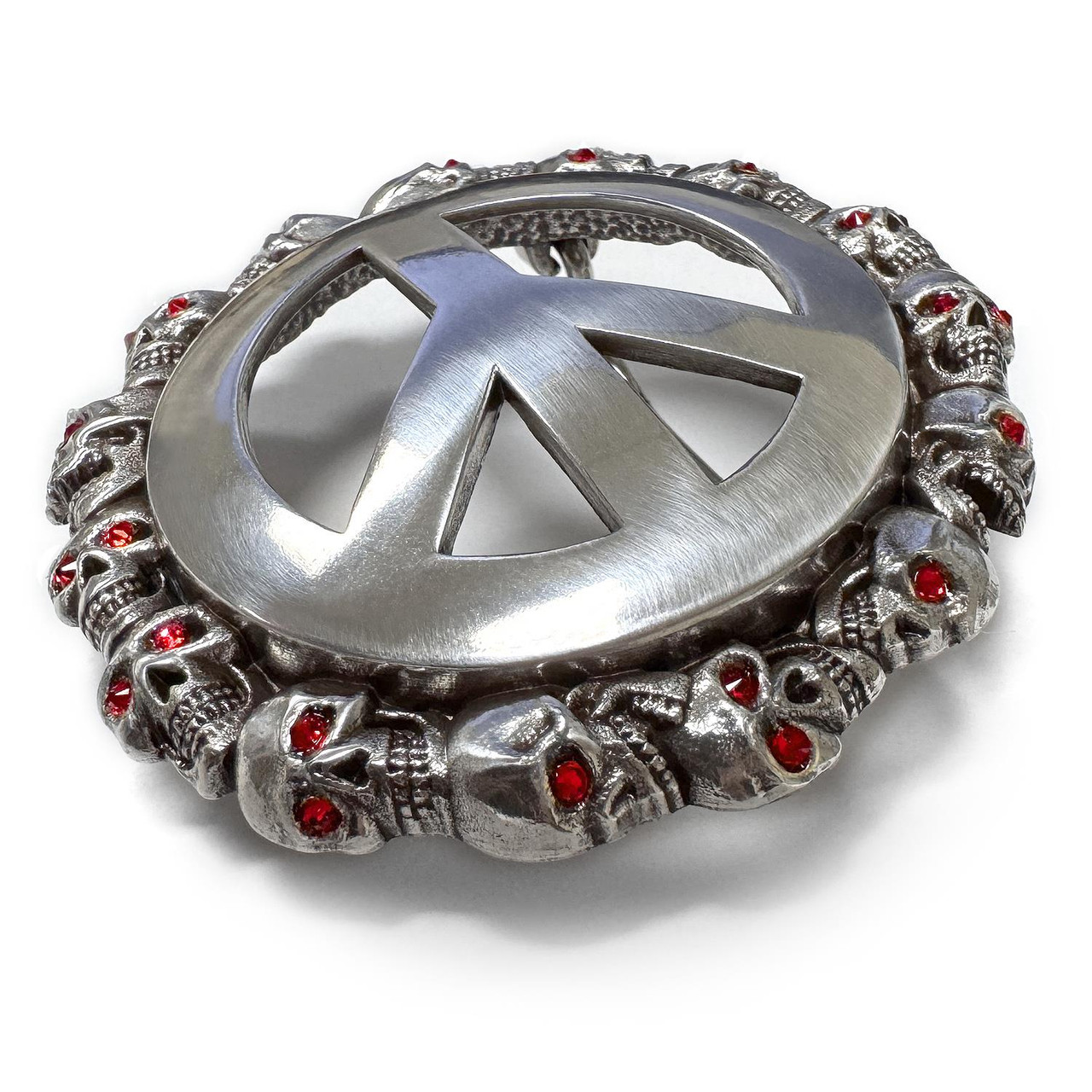 Belt Buckle, Mosaic Peace Sign, NWOT 1 1/2 main image 3