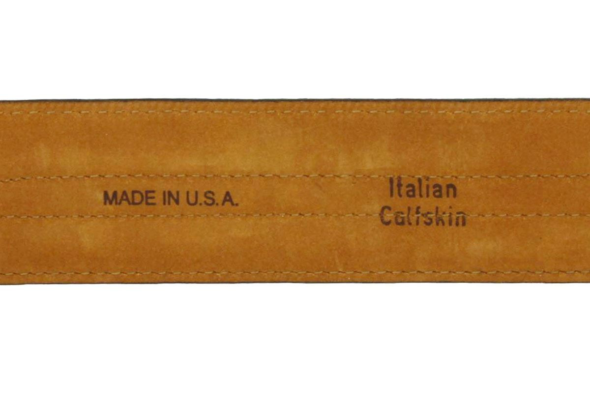 Lejon Made in USA Men's Dress Belt Captain's Table Italian Calfskin