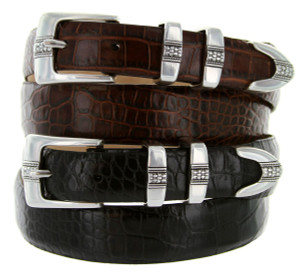 Miller Men's Genuine Full-Grain Cowhide Leather Designer Dress Belt