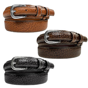 Western Ranger Belt Genuine Leather Ranger Belt 1-3/8"(35mm) Taper to 3/4"(19mm) Wide
