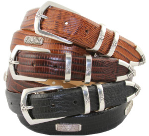 Coventry Genuine Full-Grain Cowhide Leather Designer Dress Conchos Belt 1-1/8" (30mm) Wide
