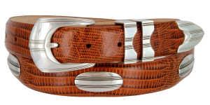 Percy Genuine Full-Grain Cowhide Leather Designer Dress Golf Belt 1-1/8"(30mm) Wide