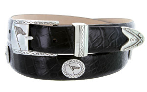 Tournament  Genuine Full-Grain Cowhide Leather Designer Dress Golf Belt 1-1/8"(30mm) Wide