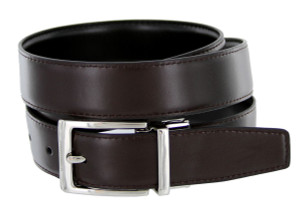 4089A-NP-RB30 Reversible Belt Genuine Leather Dress Casual Belt 1-1/8"(30mm) Wide