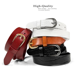 Women's Dress Belts 100% One Piece Full Grain Genuine Leather Casual Belt 1"(25mm) wide