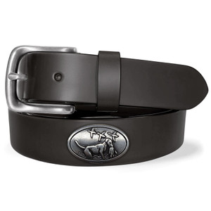 Winslow Hunting Dog with Prey Genuine Full Grain Leather Casual Dress Belt 1-1/4"(32mm) Wide