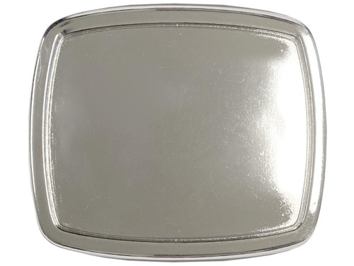 Zinc Plain Silver Belt Buckle, Packaging Type: Box
