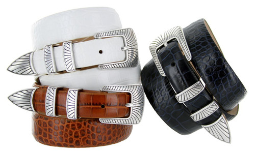 Nevada Italian Calfskin Genuine Leather Designer Dress Belt