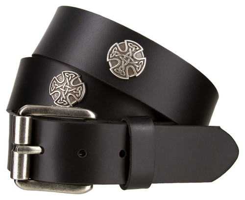 Antique Roller Buckle Conchos Belt Genuine Full Grain Leather 1-1/2"(38mm) Wide Antique Roller Buckle Conchos Belt Genuine Full Grain Leather 1-1/2"(38mm) Wide